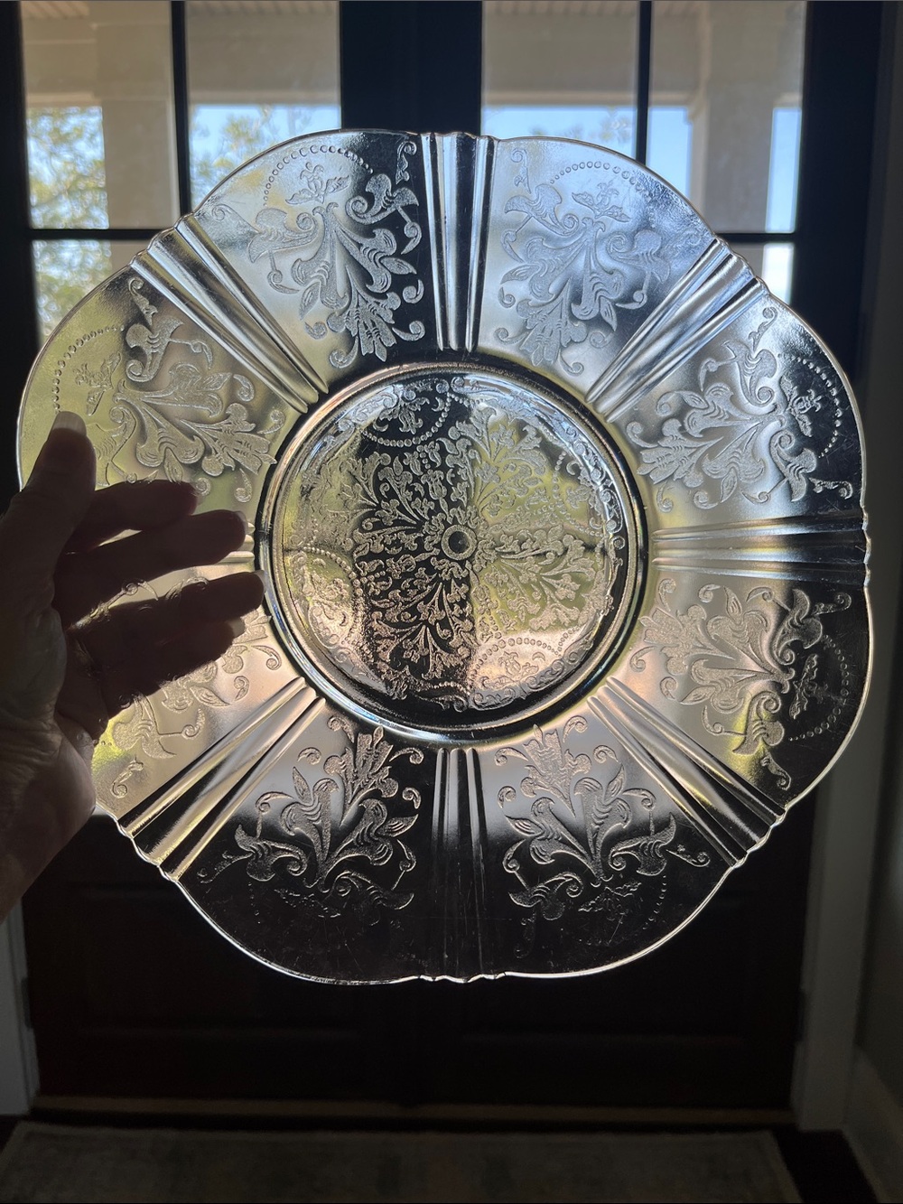 Macbeth-Evans American Sweetheart Pink Plate